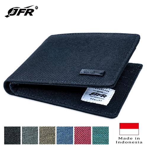Foto Produk JFR Fashion Dompet Pria Bahan Kulit Canvas JP07 - Hitam dari Jennifer Wallet