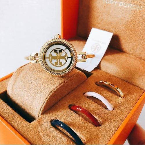 極美品 トリーバーチ TBW4037 レディース時計 チェンジベゼル ゴールド 極美品 トリーバーチ TBW4037 レディース時計 チェンジベゼル ゴールド