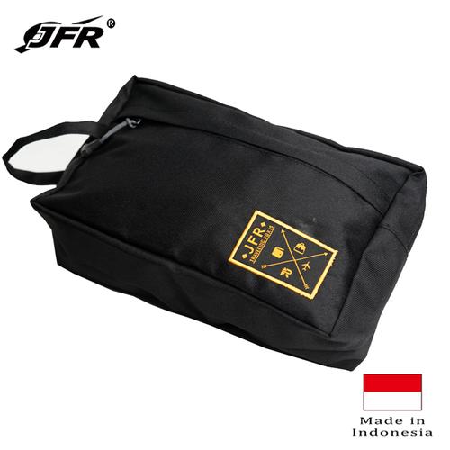 Foto Produk JFR Tas Kantong Pouch Bag Bahan Polyester JT01 Black dari Jennifer Wallet