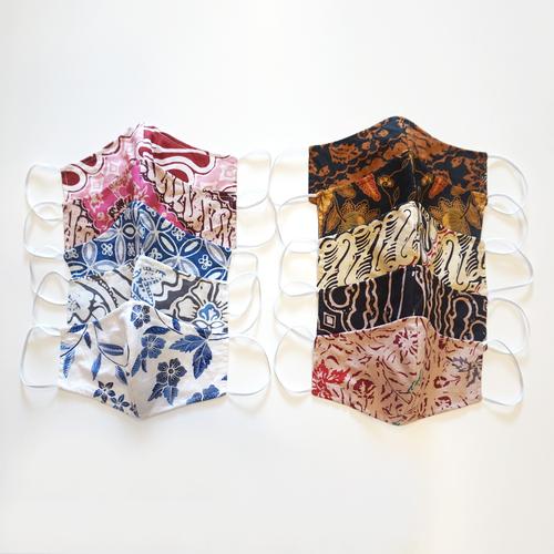 Gambar Benangsari Masker Kain Duckbill Batik - KODE BTF dari Benangsari Batik Kota Bandung Tokopedia