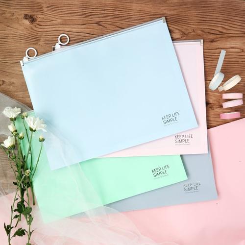 Gambar Keep Life Simple Zipper File Folder A4 dari Pinkabulous undefined Tokopedia