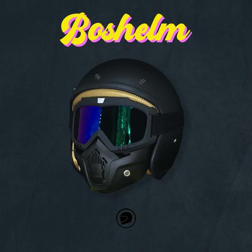 Foto Produk Helm Retro Google Mask - BLACK MATTE dari BOSHELM