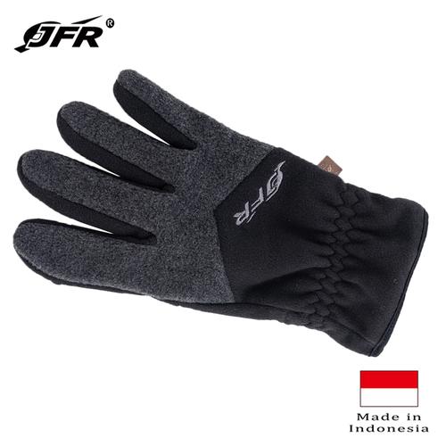 Foto Produk JFR Gloves Sarung Tangan Polar Fleece Touchscreen JGloves-12 Black - Hitam dari Jennifer Wallet