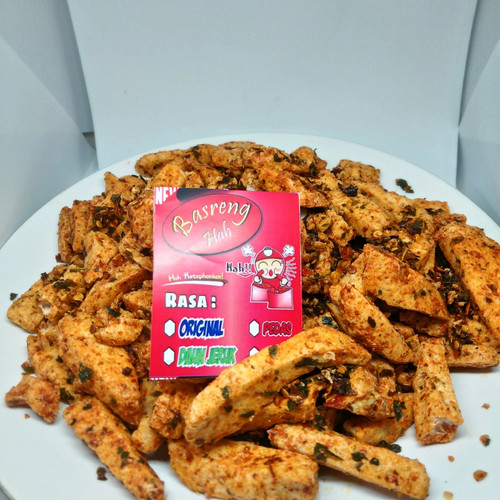Foto Produk Basreng Hah pedas daun jeruk 1kg dari Markas Makaroni