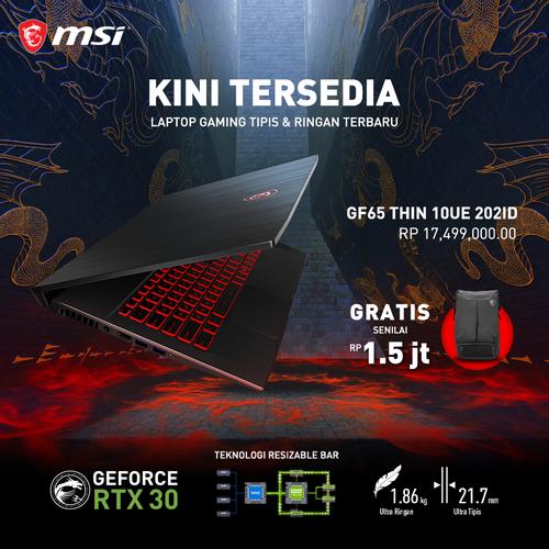 Foto Produk NEW MSI GF65 THIN 10UE-202ID GAMING LAPTOP dari ITGARAGEID
