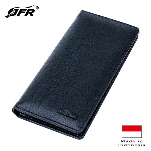 Foto Produk JFR Dompet Pria Bahan Kulit J37 Panjang - Hitam dari Jennifer Wallet