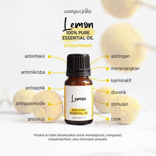 Foto Produk Wangsa Jelita Lemon 100% Pure Essential Oil 12 ml dari Wangsa Jelita Official