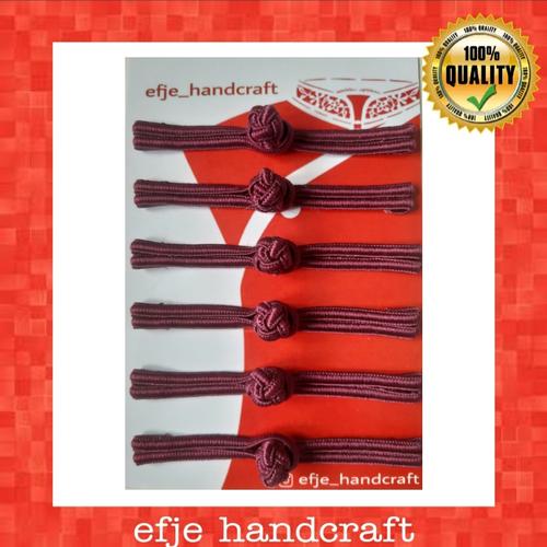 Foto Produk Kancing Shanghai / Cheongsam EFJE K001-Burgundi (warna anggur) dari efje_handcraft