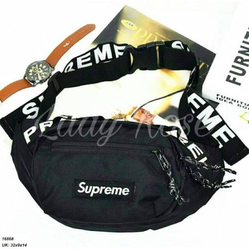 Foto Produk Tas Pria Slempang Supreme Tas pria selempang Tas cowok Keren - Hitam dari Abdanmall_23