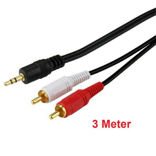 Jual JACK AUDIO 3 5 TO RCA 2 IN 1 GOLD 