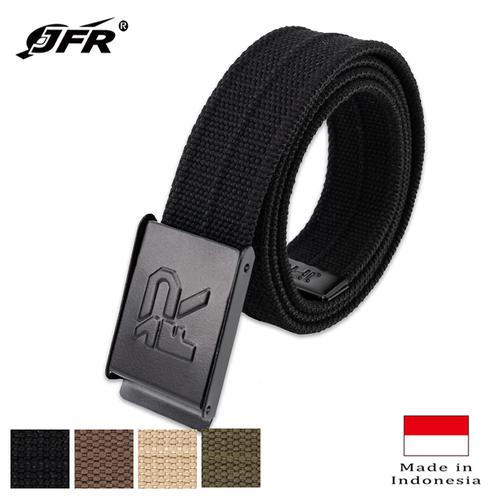 Foto Produk JFR Ikat Pinggang Kepala Besi Sabuk Gesper Pria Best Seller JBELT-01 - Hitam dari Jennifer Wallet