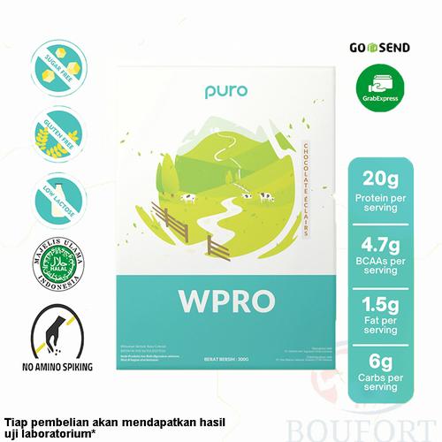 Foto Produk PURO WPRO 300gr Whey Concentrate Susu Protein WPC BPOM Halal - Choco Eclairs dari Boufort