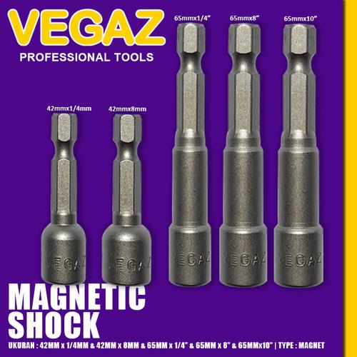 Foto Produk VEGAZ - Mata Kunci Shock Bor Roofing Magnetic Shock Hex Nut dari Vegaz-Tools