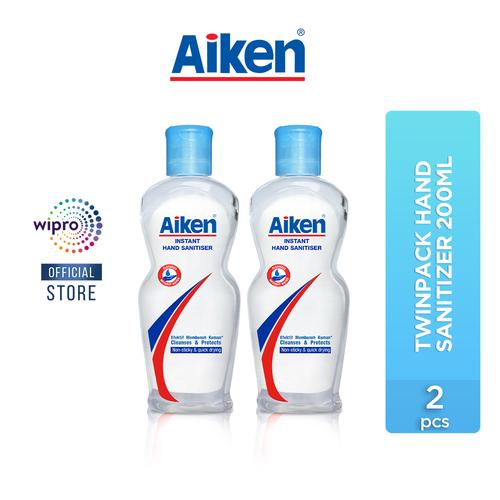 Foto Produk Aiken Instan Hand Sanitizer 200 Ml Twinpack dari Wipro Unza Official