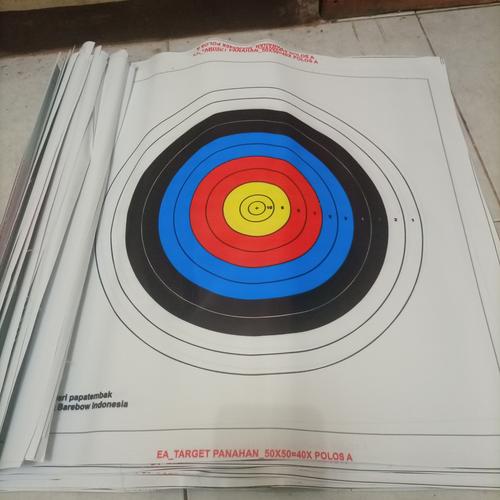 Foto Produk Target Face 40cm 10ring (Standard Indoor/Barebow Target) dari papatembak