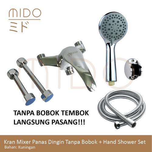 Foto Produk Kran Bathub Air Panas Dingin / Kran Mixer Tanpa Bobok Tembok Shower - Tanpa Shower dari Sanitaryz