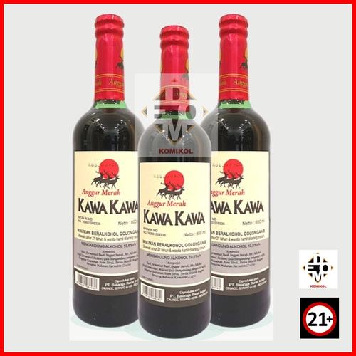 Gambar ANGGUR MERAH KAWA KAWA AMER 600ml dari domekom store Jakarta Barat Tokopedia