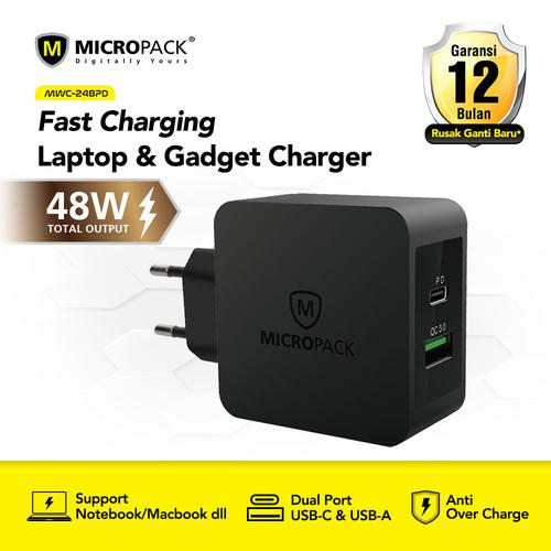 Foto Produk MICROPACK PD SMART WALL CHARGER (MWC-248 PD EU) dari Micropack Official Store