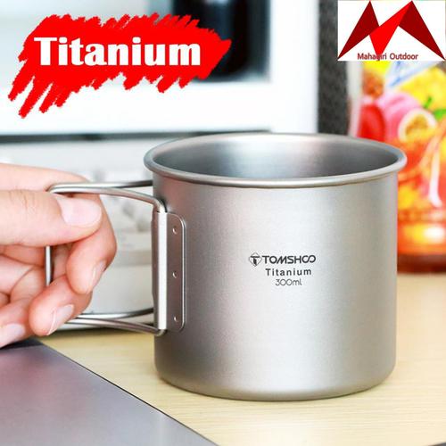 Jual tomshoo titanium 300ml mug cup 
