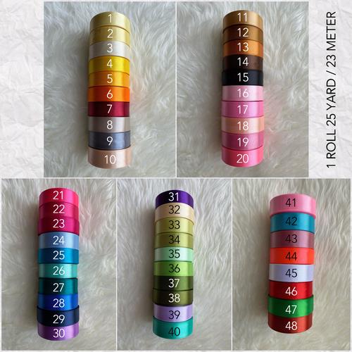 Foto Produk Pita Satin 1 INCH / 2,5 CM ( Series 2 ) dari FleurDeCerisier