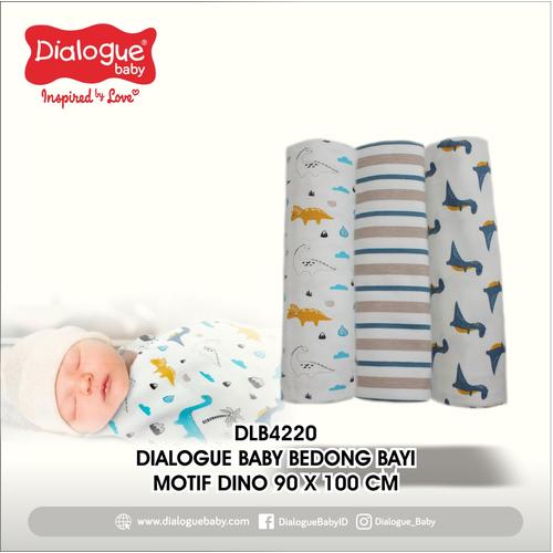 Foto Produk Bedong Bayi Dialogue Baby - Kain Bedong Bayi Katun Newborn Baru Lahir dari Zahrafa Baby Kids
