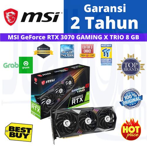 Foto Produk VGA MSI RTX 3070 /GEFORCE RTX3070 8GB GAMING X TRIO dari Karya Megah Computers