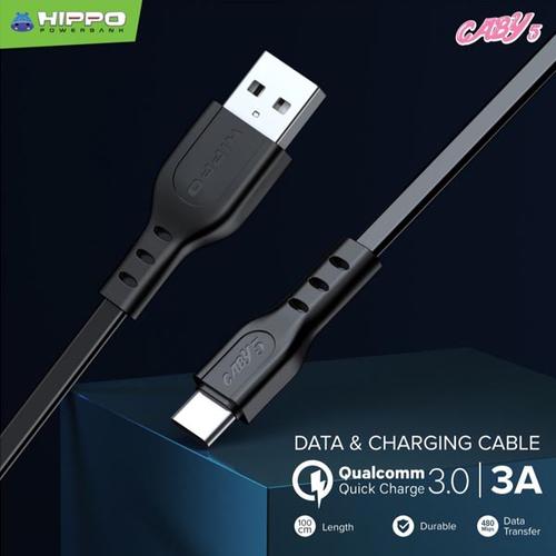 Foto Produk Hippo Caby 5 Kabel Data & Charger Micro USB Quick Charging 3.0 100CM - Putih dari iLo Official Store
