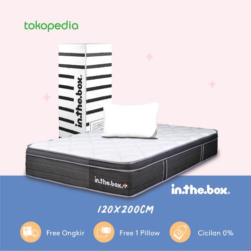 Foto Produk Kasur Springbed INTHEBOX PLUS UK 120x200 (Full) FREE PILLOW dari INTHEBOX Official Store