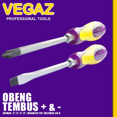 Foto Produk VEGAZ - Obeng Tembus Ketok Plus+ Min- Screwdriver Obeng Gedor Tembus dari Vegaz-Tools