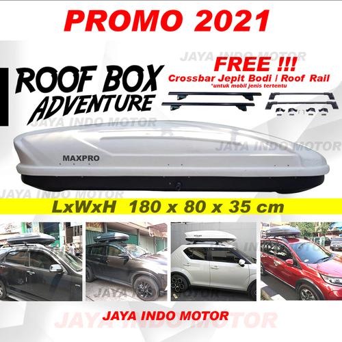Jual Roofbox Roof Box 600L Bagasi atas mobil 1 Paket Hitam Jakarta Pusat Jaya Indo Motor