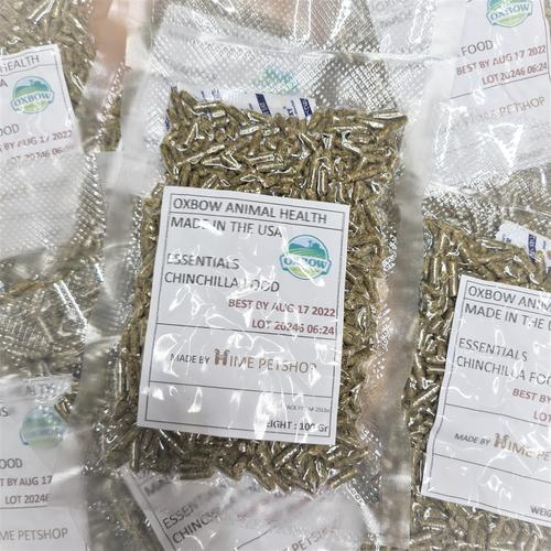 Foto Produk Oxbow Chinchilla Food 100gr Makanan Harian Pellet Kemasan Tester Pack - EXP 2022-08-17 dari Hime petshop