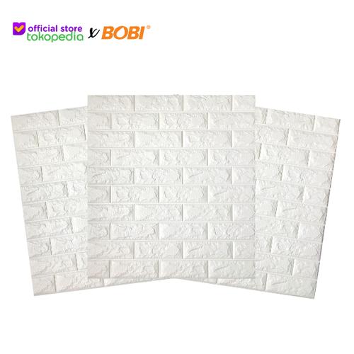 Foto Produk Wallpaper 3D Brickfoam Bata Putih /Wallpaper 3D Model Motif Bata Putih - Foam Putih dari AbadinternasionalTrading