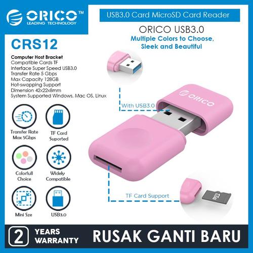 Gambar ORICO USB3.0 TF Card MicroSD Card Reader - CRS12 - Abu-abu dari ORICO INDONESIA Jakarta Utara Tokopedia