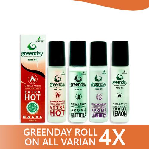 Foto Produk Greenday Roll On Minyak Esensial Aromatherapy - Paket 4pcs All Varian dari Rinjani Official Store
