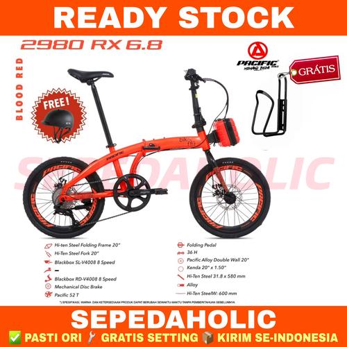 Jual Sepeda Lipat Inch Pacific 2980 Rx 6 8 8 Speed Rem Cakram Blood Red Kab Tangerang Sepeda Holic Tokopedia