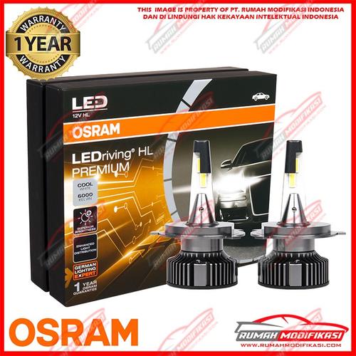 Foto Produk OSRAM - LED HEADLIGHT - H4 - HIGH LOW - 6000K PUTIH - 25 WATT dari Rumah-Modifikasi