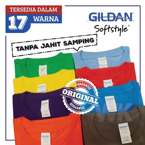 Foto Produk Kaos Gildan Softstyle Tanpa Jahitan Samping - READY STOCK dari Workha Store