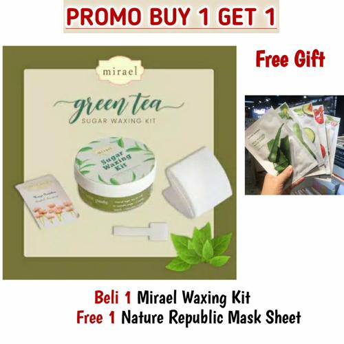 Foto Produk Mirael Sugar Waxing Kit for Hair Removal Penghilang Bulu Rambut Badan - Green Tea dari d&d olshop