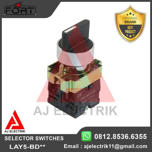 Jual Fort Selector Switch 2Posisi Stay Put 1NO LAY5-BD21 / Selector 22m ...