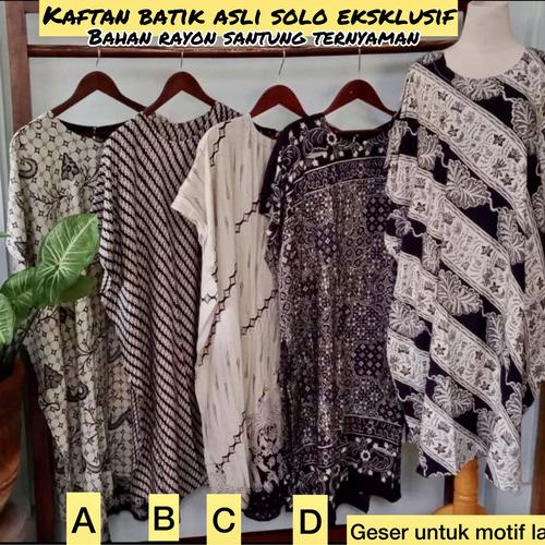 Foto Produk Daster Kaftan Batik Asli Solo Rayon Ternyaman Anggun dari MEERZAstore