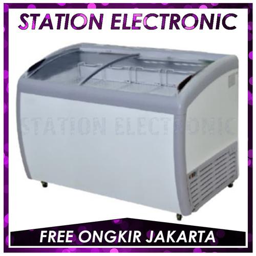 Gambar GEA Sliding Curve Glass Freezer SD-360BY (360 LITER) dari station electronic Jakarta Utara Tokopedia