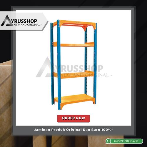 Jual Rak Besi Heavy Duty/Rak Gudang/4 Tingkat/400kg per Shelf/Krisbow