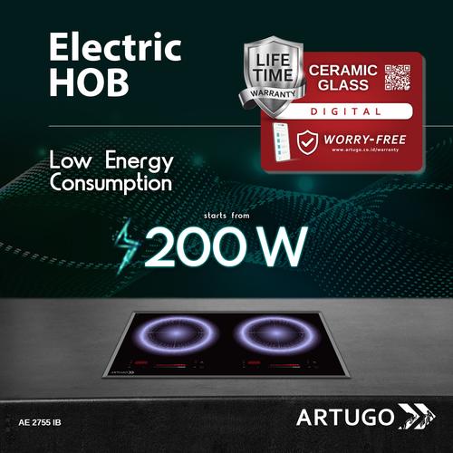 Foto Produk ARTUGO Built-in Electric Hob AE 2755 IB dari ARTUGO official store