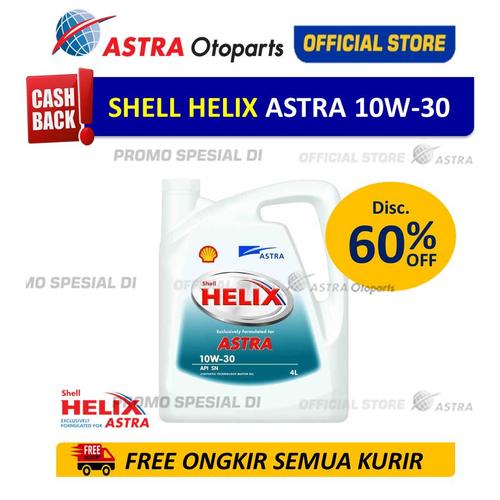 Foto Produk Astra Shell Helix 10W-30 API SN 4 Liter dari Astra Otoparts