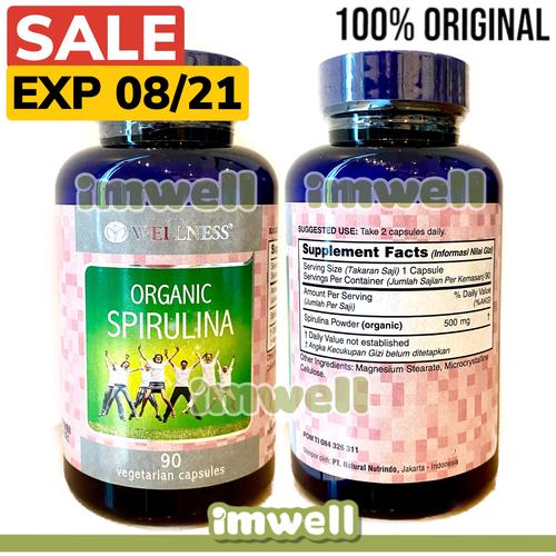 Foto Produk Wellness Organic Spirulina (90) Vegetarian Hipertensi Gula Darah ORI dari imwell