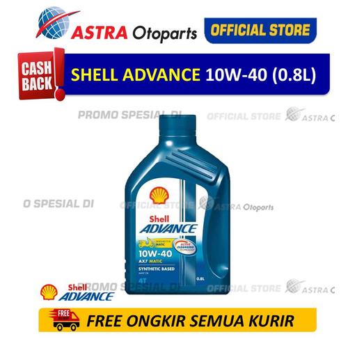 Foto Produk Shell Advance AX7SC 10W40 0.8 L untuk Motor Matic dari Astra Otoparts