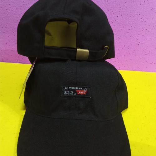 Jual TOPI CAP BASSEBALL LEVI'S BLACK 