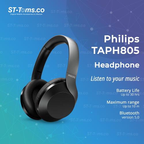 Jual Philips TAPH805 / TAPH 805 Hi-Res Audio wireless over-ear headphone -  Jakarta Utara - ST-Toms.co | Tokopedia