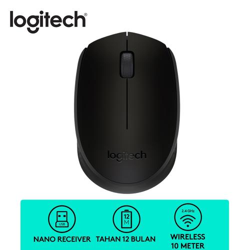 Foto Produk Mouse Logitech B 170 Wireless - Black dari Sinarmutiara Online