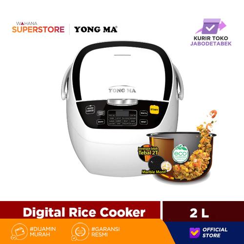 Gambar Yong Ma Digital Rice Cooker 2L - YMC801 W - PUTIH dari Wahana Superstore undefined Tokopedia